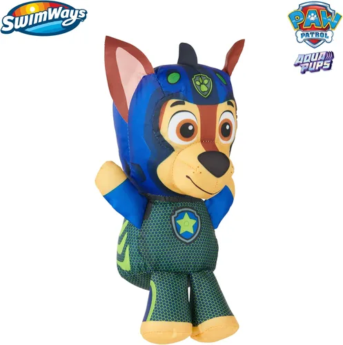Miniatura 2 de SwimWays Paw Patrol AquaPups Chase Swim Huggable, juguetes de Paw Patrol, juguetes de baño y juguetes de playa, animal de peluche de agua flotante