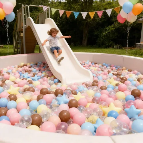 Miniatura 9 de GOGOSO Pelotas para Piscinas de Pelotas para Niños Pequeños Paquete de 50 100 200 Pelotas de Plástico con Forma sin Ftalatos sin BPA No Tóxicas