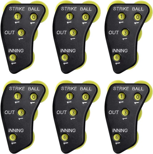 Miniatura 12 de Watayo Clicker de árbitro de béisbol de rueda, engranaje indicador de árbitro, práctico clicker de contador de béisbol para salidas de grabación