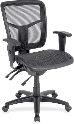 Miniatura 6 de Lorell, LLR86201, silla de gestión de respaldo medio de la serie ErgoMesh