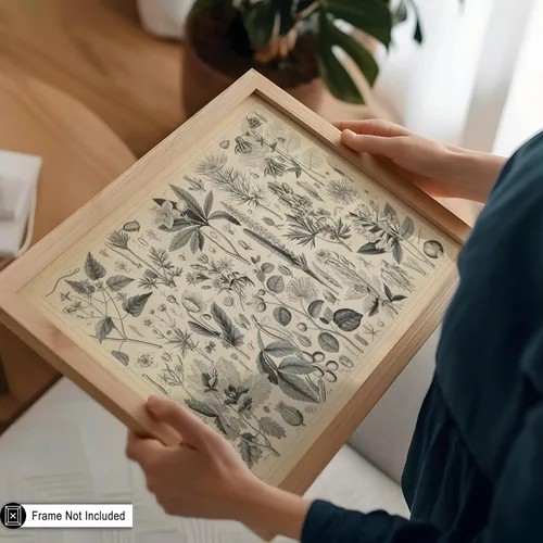 Miniatura 5 de Poster Master Póster Vintage de Plantas Cultivadas - Impresión Botánica Retro - Arte de Flores - Arte de Plantas - Regalo para Hombres y Mujeres