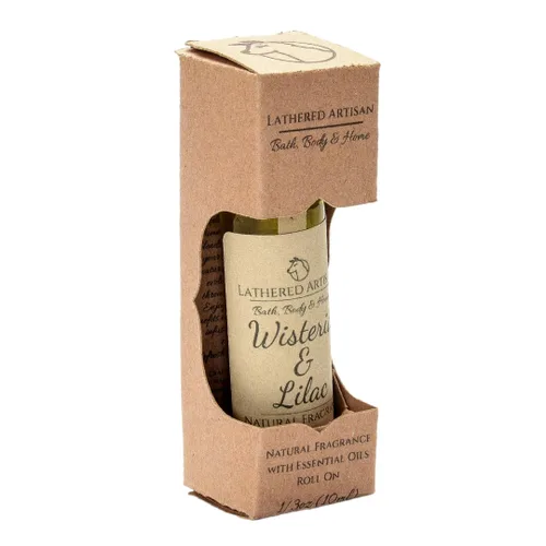 Miniatura 5 de Glicina y lila Perfume de aceite esencial natural por Lathered Artisan Perfume de aceite a base de plantas, nutritivo y exclusivamente hecho a
