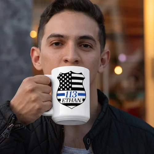 Miniatura 3 de Novedosa taza de policía, taza de café personalizada de policía, taza de oficial de policía, taza de policía, regalos para policía, regalos