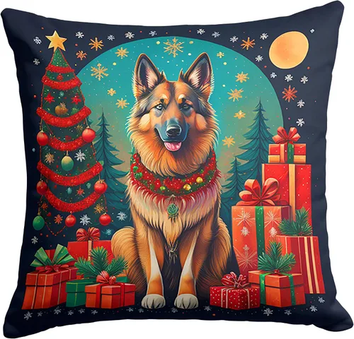 Miniatura 13 de Caroline's Treasures DAC1082PW1414 Affenpinscher - Almohada decorativa de tela navideña, lavable a máquina, para interiores y exteriores, para sofá