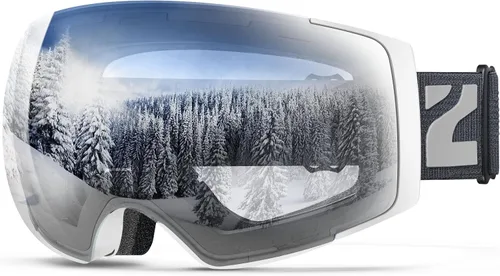 Miniatura 13 de ZIONOR X4 Ski Goggles Magnetic Lens - Snowboard Goggles for Men Women Adult - Snow Goggles Anti-fog UV Protection