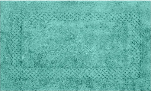 Miniatura 3 de Home Weavers Classy - Juego de alfombras de baño 100 % algodón, decoración de baño, lavable, extrasuave y absorbente, tapete de cocina, juego de Aqua