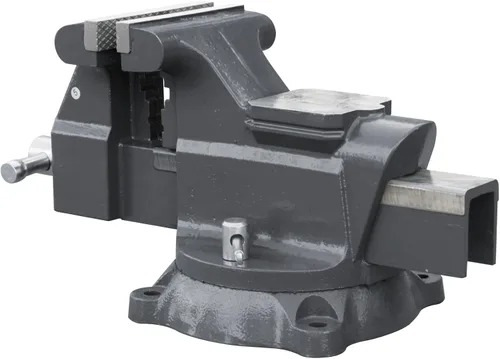 Miniatura 12 de KAKA INDUSTRIAL Prensas de banco de 3 pulgadas de ancho de mandíbula, apertura de mandíbula de 3.5 pulgadas, Base giratoria resistente