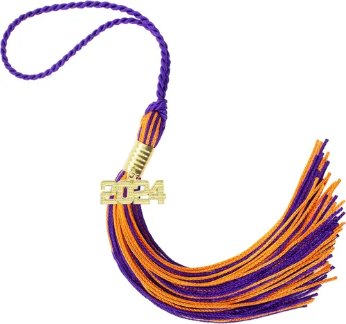 Miniatura 310 de Borla de graduación Aqua 2022, todos los colores escolares disponibles, fabricada en Estados Unidos
