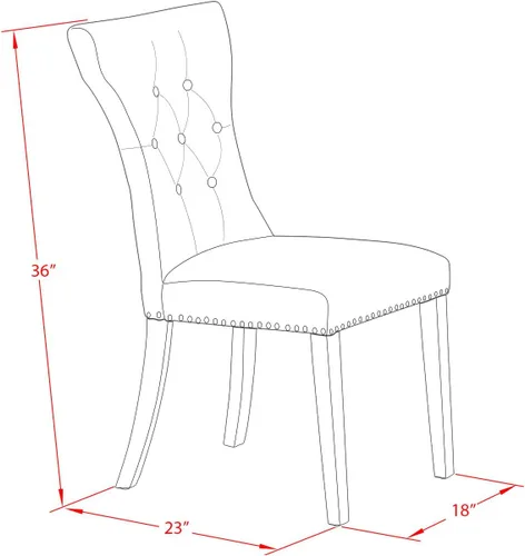 Miniatura 14 de East West Furniture DLGA5-ANA-03 - Juego de mesa y sillas de cocina de 5 piezas, incluye una mesa de comedor redonda con gotas y 4 sillas de comedor