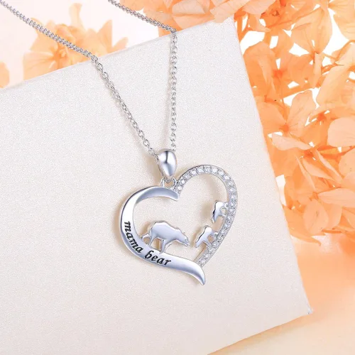 Miniatura 8 de Collar de plata esterlina para mamá, regalo para el día de la madre, dije o brazalete para mamá