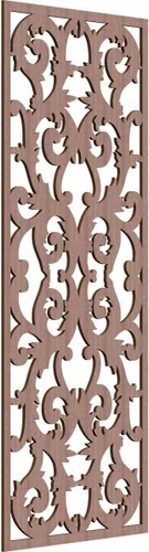 Miniatura 110 de Meadville Paneles decorativos de pared de madera con calado, 9 3/8 pulgadas de ancho x 24 3/8 pulgadas de alto x 1/4 de alto, aliso
