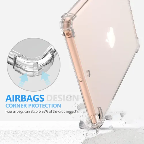 Miniatura 4 de Callyue Funda transparente para iPad mini 5 / Mini 4 / Mini 3 2 1, funda protectora de goma suave de silicona de esquina lateral para tableta Apple