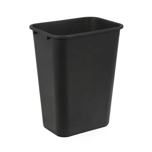 Miniatura 13 de Amazon Basics Cubo de basura pequeño, papelera rectangular para oficina comercial, 3 galones (paquete de 2), color negro