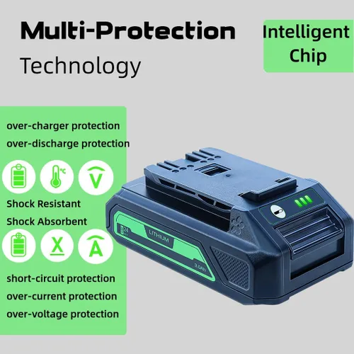 Miniatura 3 de DTK 2 paquetes de repuesto de 3.0Ah para batería de 24 V 29842 29852 BAG709 BAG710 para compatible con herramientas 20352 22232 2508302 2 2 2