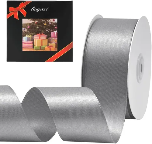 Miniatura 29 de LIUYAXI Cinta de Satén Dorada de Doble Cara 1/4" X 50 Yardas, Cintas Perfectas para Manualidades, Envoltura de Regalos, Fabricación de Lazos y Más