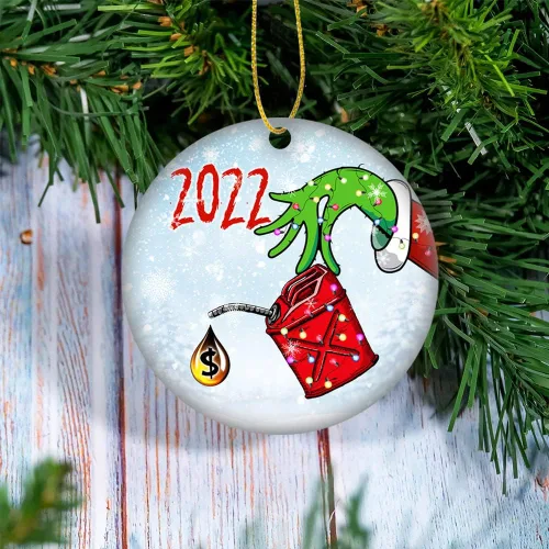 Miniatura 4 de Divertido adorno para árbol de Navidad de gas 2022, adornos de árbol de Navidad de gas aspirado, accesorios divertidos de cerámica para colgar