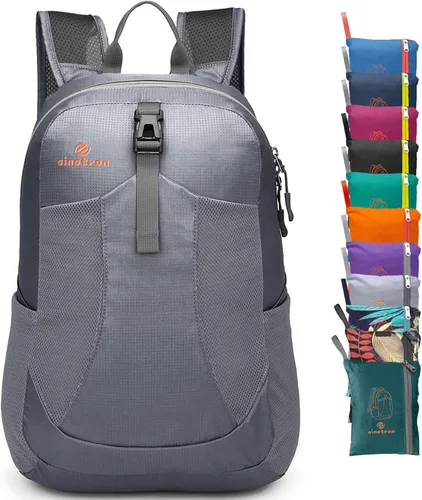 Miniatura 9 de Sinotron - Mochila de senderismo ligera y plegable de 22 l, mochila pequeña de senderismo, mochila de día para mujeres, hombres, viajes, camping
