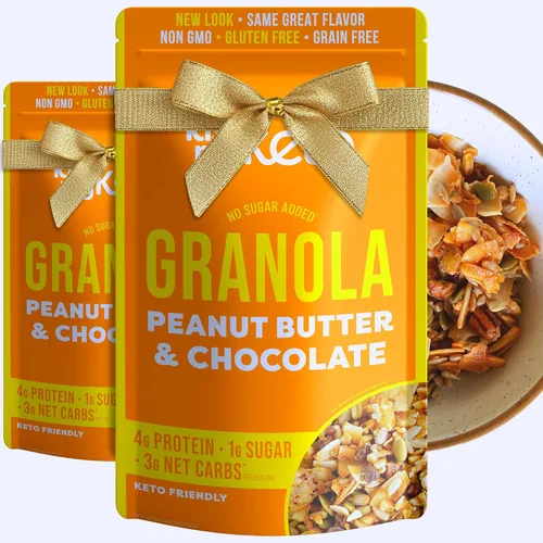 Miniatura 13 de Kiss My Keto Cereal de granola – Granola de coco y almendras pecanas Keto Granola baja en carbohidratos (0.07 oz neto) Granola baja en azúcar