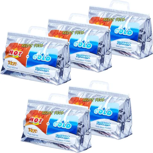 Miniatura 12 de Superio Bolsas aisladas para bebidas frías y calientes para entrega de alimentos, bolsas de compras de comestibles, almacenamiento de alimentos