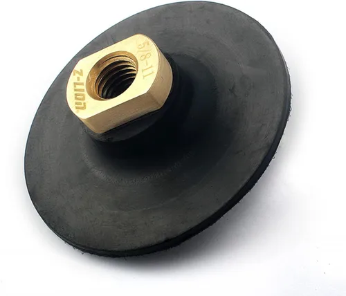 Miniatura 5 de Almohadilla trasera de 3 pulgadas para almohadilla de pulido de diamante, soporte de disco de pulido a base de goma, rosca 5/8-11 para amoladora
