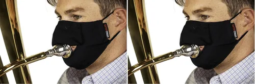 Miniatura 13 de Gator Cases - Máscara facial de doble capa con solapa magnética de algodón, ideal para tocar instrumentos de viento, beber, ir a eventos y viajes