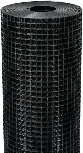 Miniatura 7 de Black Hardware Cloth 1/2 pulgadas x 2 pies x 50 pies 19 calibre, rollo de malla de alambre de pollo recubierto de vinilo, cercado de alambre