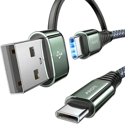 Miniatura 18 de Cable AINOPE USB C a USB C, Cable USB C de 1.8 m de Carga Rápida con Adaptador USB a USB C, Cable USB a USBC de 60W para iPhone 17 Pro Max Air, Negro