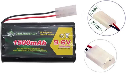 Miniatura 3 de 9.6V 1500mAh NI-MH Batería recargable Tamiya Plug para RC Coche Barcos Robots 1Pack