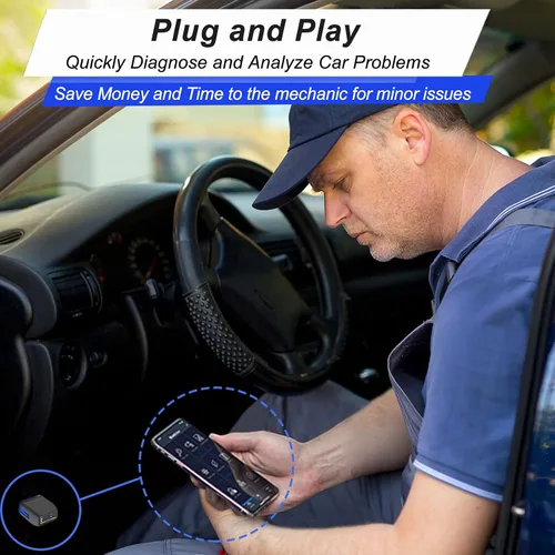 Miniatura 4 de Escáner OBD2 Bluetooth 4.0 para Auto, Lector de Códigos para iPhone iOS Android Windows, Adaptador Auto OBD2 OBDII, Herramienta de Diagnóstico