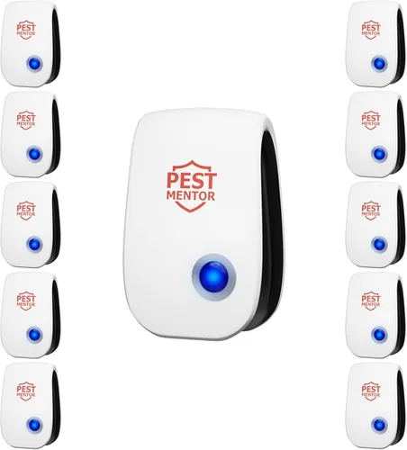 Repelente ultrasónico de plagas, 10 unidades, dispositivo de control de plagas enchufable para interiores para repeler mosquitos, moscas, arañas,