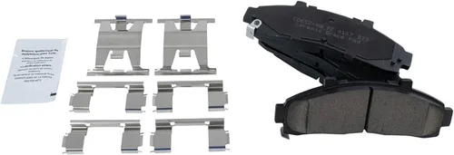 Miniatura 4 de TRQ Kit de pastillas de freno delantero y rotor, kit químico de freno, pastillas de freno de cerámica compatible con Ford Ranger Mazda B2300