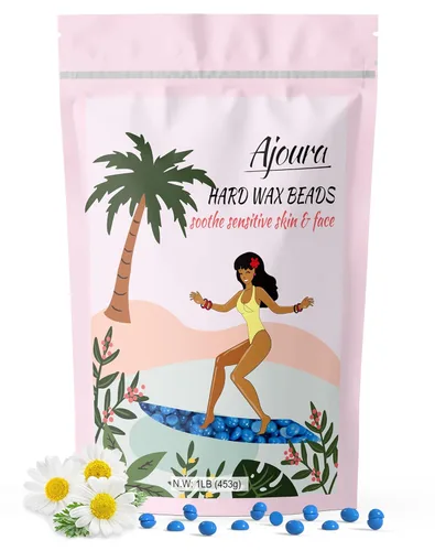 Miniatura 11 de Ajoura Frijoles de cera de rosa dura de 1 libra para depilación de cuerpo completo – Bikini, cara, cejas, espalda, pecho, piernas, axila, labio Rojo