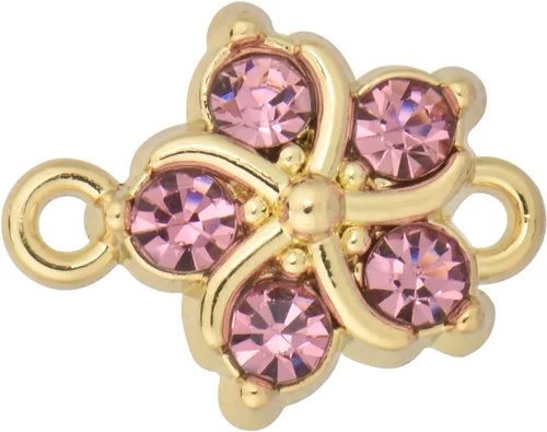 Miniatura 38 de Paquete de 20 dijes de diamantes de imitación chapados en oro, accesorios de cristal para collares, pulseras, joyería, manualidades, bricolaje