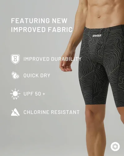 Miniatura 6 de Onvous Durable Lite Men's Swim Jammer Racing & Training Swimsuit Fast, Flexible, Comfortable
