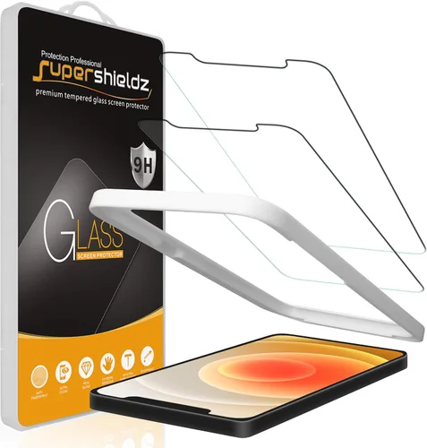 Miniatura 15 de Supershieldz (2 Pack) Diseñado para iPhone 14 Pro Max (6.7 pulgadas) Protector de pantalla de vidrio templado con (Bandeja de fácil instalación)