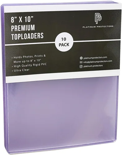 Miniatura 4 de Platinum Protectors Toploaders de 8 x 10 (5 unidades) de plástico para fotos de alta calidad, soportes rígidos para documentos, recuerdos