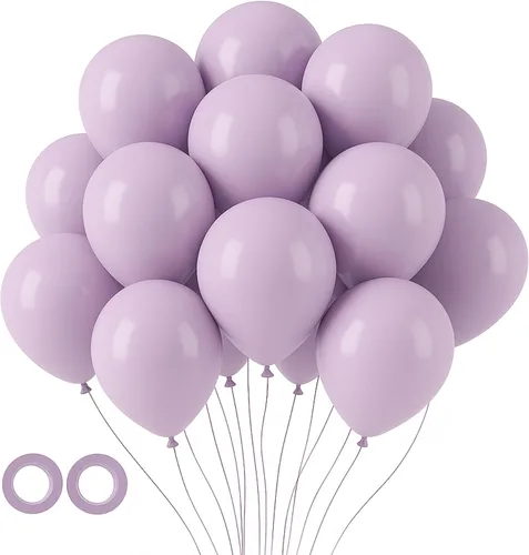 Miniatura 48 de Voircoloria - Globos azul bebé claro, paquete de 66 globos de 12 pulgadas de látex para fiestas para niños y niñas, para cumpleaños, baby shower, 16