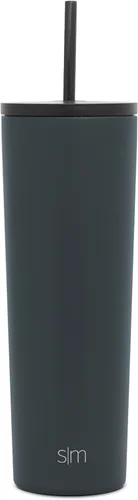 Miniatura 30 de Simple Modern - Vaso aislante con tapa y pajita Taza de café helado Botella de agua reutilizable de acero inoxidable Taza de viaje Regalos