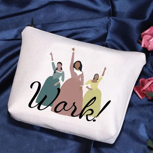 Miniatura 4 de POFULL Regalo para amantes del teatro musical, regalo para hermanas musicales, mercancía para fanáticos del teatro, bolsa de cosméticos de trabajo