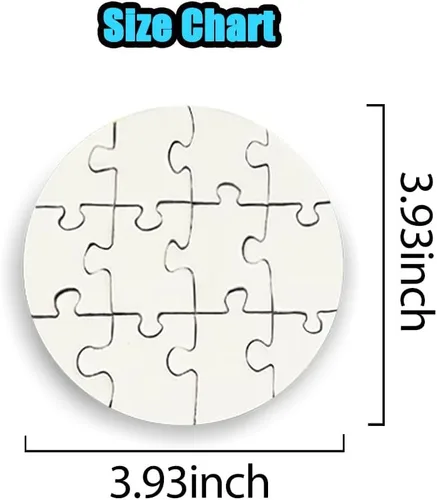 Miniatura 5 de Imán de rompecabezas para nevera, imagen personalizada, formas únicas, imanes (forma redonda)