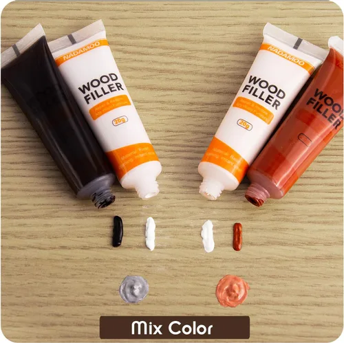 Miniatura 4 de NADAMOO - Kit de reparación de muebles de madera para reparación de arañazos de madera, kit de retoque de muebles, cubierta de superficie