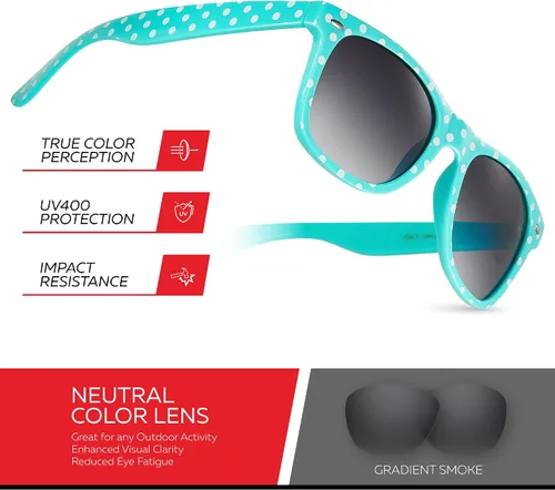 Miniatura 3 de Retro Rewind Gafas de sol vintage a la moda de lunares para mujer UV400