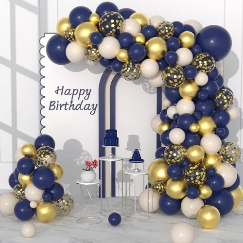 Miniatura 21 de Black and Silver Balloons Garland Arch Kit, 142PCS Black and Metallic Silver Confetti Balloons for Baby Shower Wedding Men Women Birthday