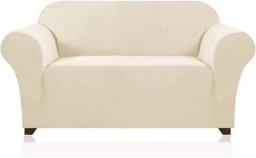 Miniatura 8 de PrinceDeco Funda elástica para sofá de 3 cojines, protector de muebles con parte inferior elástica antideslizante, apta para perros