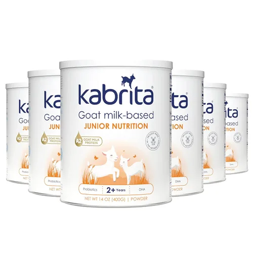 Kabrita Leche en polvo de cabra junior para niños, fácil de digerir para edades de 2 a 7 años, aumenta la inmunidad que contiene vitamina C, D, E,