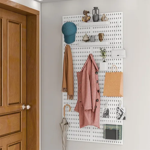Miniatura 4 de Juego de combinación de tableros de clavijas para organizador de pared, kits de tableros de clavijas montados en pared para cocina, dormitorio