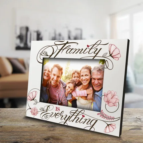 Miniatura 3 de BELLA BUSTA - Marco de fotos Family Is Everything: regalo para mamá, papá, abuela, abuelo, abuelos, impresión UV (5 x 7 pulgadas, horizontal)