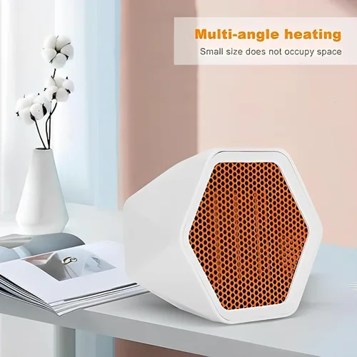Miniatura 6 de Calentador de espacio pequeño para oficina, calentador portátil de calentamiento rápido para interiores, mini calentadores eléctricos de escritorio