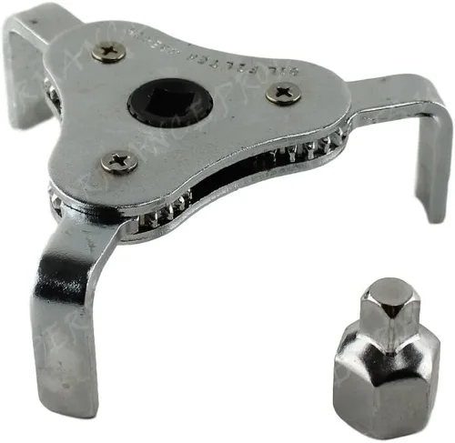 JC Performance - Llave de extracción de filtro de aceite resistente, ajustable universalmente (mediana)