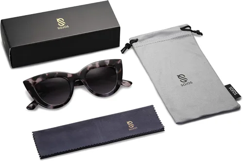Miniatura 38 de SOJOS Retro Small Vintage Cat Eye Sunglasses for Women Cute Fashion UV400 Sunnies SJ2939